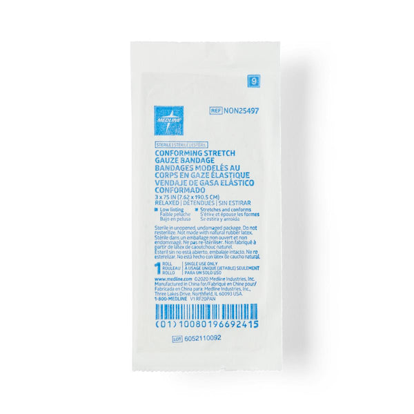 Sterile Conforming Gauze Bandage, 3" x 75", 1/EA  (NON25497HH) Each