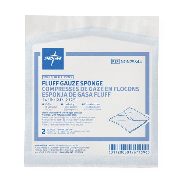 Bulkee II Super Fluff Sponges, 4" x 4", 2/PK  (NON25844H) Pack of 2