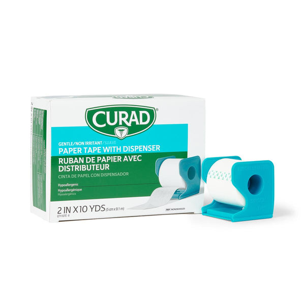 CURAD Paper Medical Adhesive Tape with Dispenser, 2" x 10 yd., 1/EA  (NON260002DH) Each