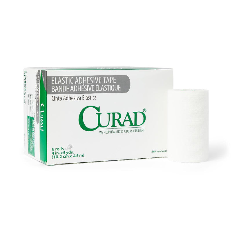 CURAD Elastic Medical Adhesive Tape, 4" x 5 yd., 36/CS  (NON260404) Case of 36