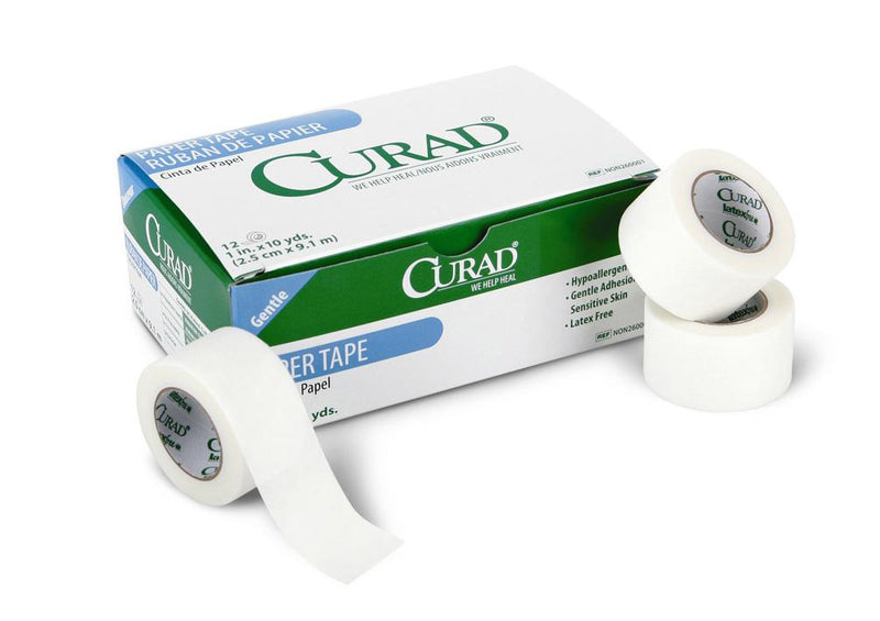 CURAD Paper Adhesive Tape, 1/RL (NON270001H) 1 Roll