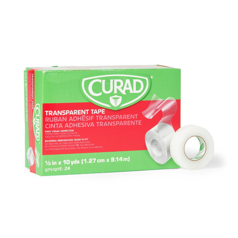 CURAD Transparent Plastic Medical Adhesive Tape, 1/2" x 10 yd., 1/RL  (NON270212H) 1 Roll