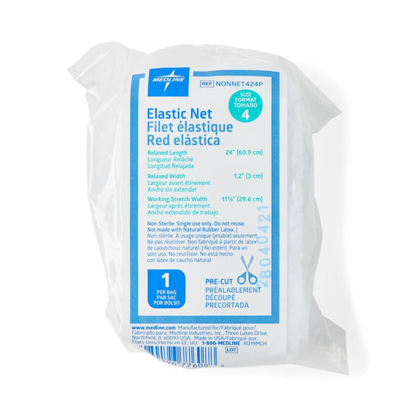 Precut Elastic Dressing Retainer Net, Size 4, 11.67"W x 24"L, 1/EA  (NONNET424PH) Each