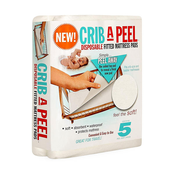 Crib-A-Peel Bed Sheet, 5 Layers, White, Crib/Toddler Mattresses, 1 EA (NONPA100H) Each
