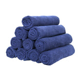 Hospeco® Microfiber Cloth 16x27 300 GSM Tri-Fold Navy, 12/Pack (HOSMFC3001627NV) Pack of 12