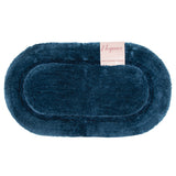 Arkwright Home® Elegance Oval Bath Rug, 17x24, Blue, Case of 8 (ELEOV-1724-BL) Case of 8