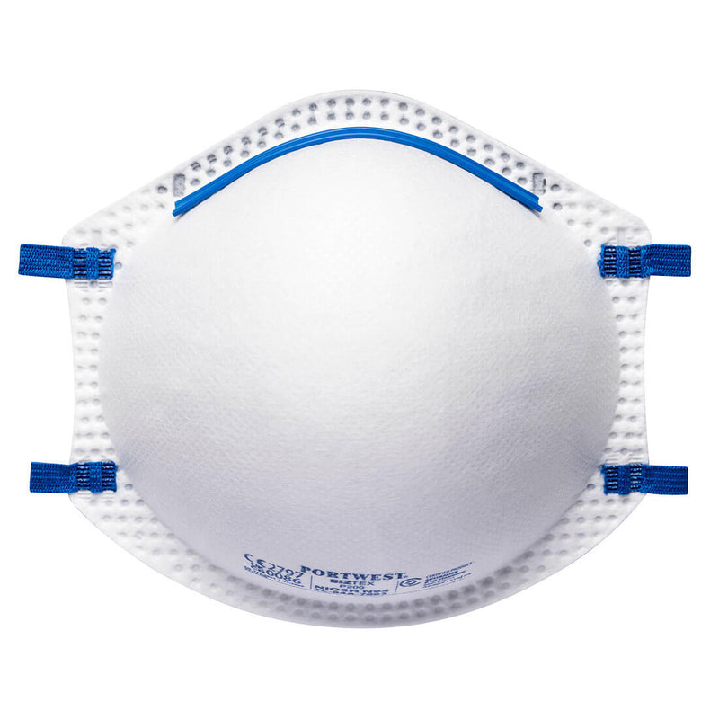 Portwest® N95 Cup Respirator, White, Size  (P200WHR) Pack of 20