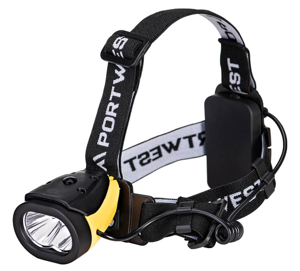 Portwest® Dual Power Head Lamp, Yellow/Black, Size  (PA63YBR) Each