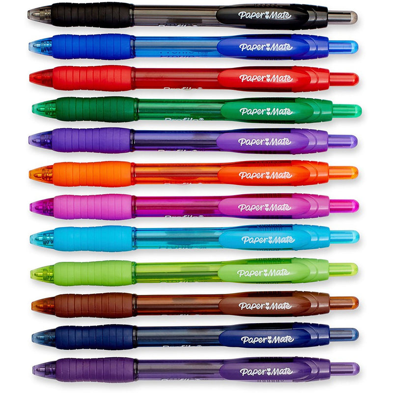 Paper Mate Profile Ballpoint Pen - Bold Pen Point - 1.4 mm Pen Point Size - 12 / Pack (PAP1788863) Pack of 12