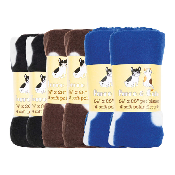 Arkwright Home Perro & Gato Pet Blanket 24x28 Bones (6/Pack) (PNP-PB-24X28-BONE) 1/EA