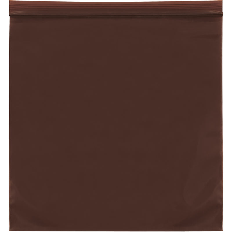 12 x 15" - 3 Mil Reclosable Amber UV Bags (PB12107) Case Of 1000