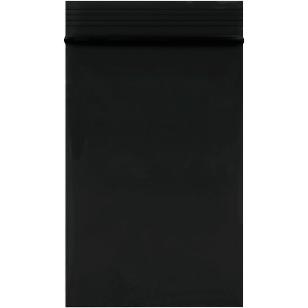 2 x 3" - 2 Mil Black Reclosable Poly Bags (PB3525BK) Case Of 1000
