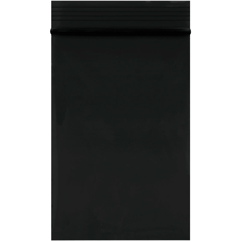 2 x 3" - 2 Mil Black Reclosable Poly Bags (PB3525BK) Case Of 1000