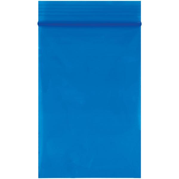 2 x 3" - 2 Mil Blue Reclosable Poly Bags (PB3525BL) Case Of 1000