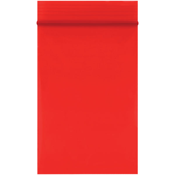2 x 3" - 2 Mil Red Reclosable Poly Bags (PB3525R) Case Of 1000