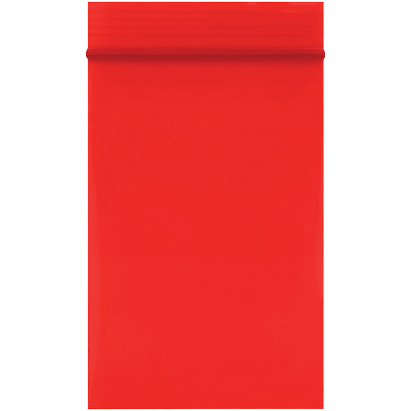 2 x 3" - 2 Mil Red Reclosable Poly Bags (PB3525R) Case Of 1000