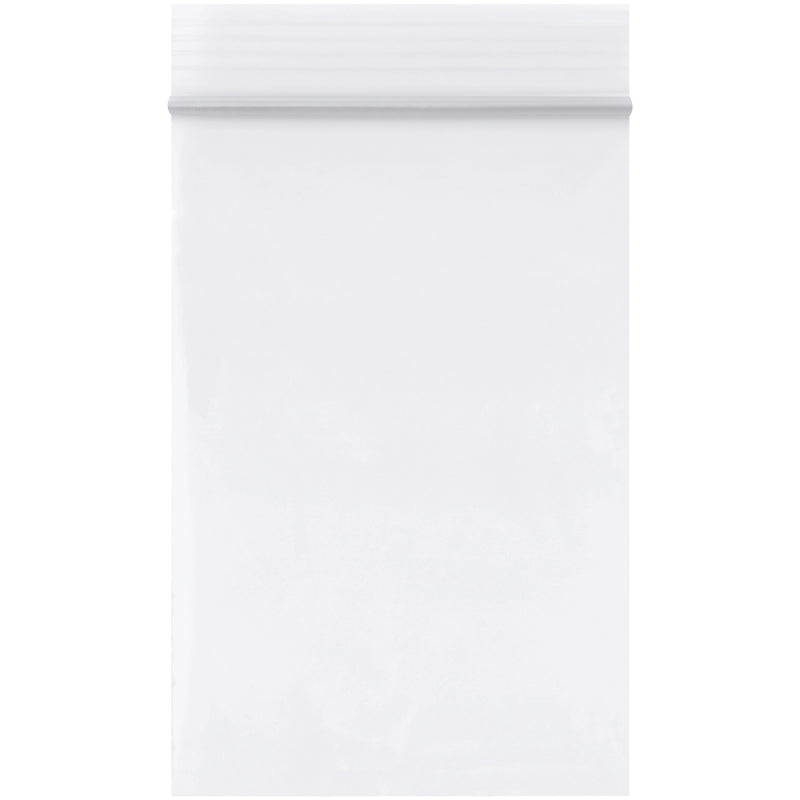 2 x 3" - 2 Mil White Reclosable Poly Bags (PB3525W) Case Of 1000