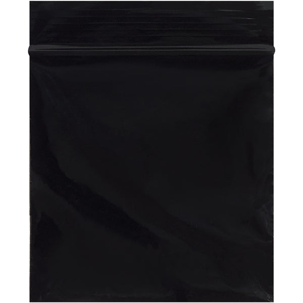 3 x 3" - 2 Mil Black Reclosable Poly Bags (PB3540BK) Case Of 1000