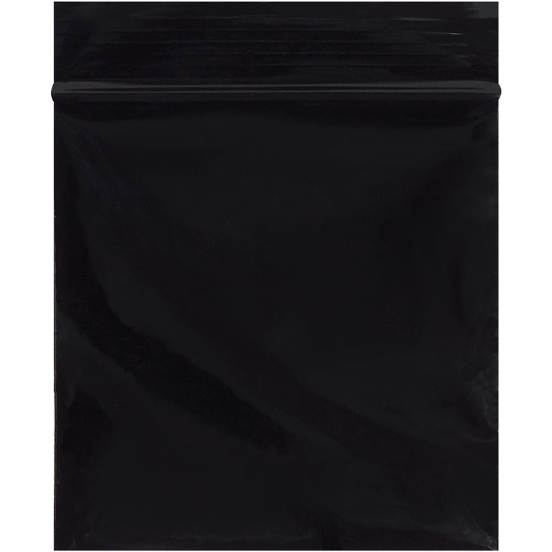 3 x 3" - 2 Mil Black Reclosable Poly Bags (PB3540BK) Case Of 1000