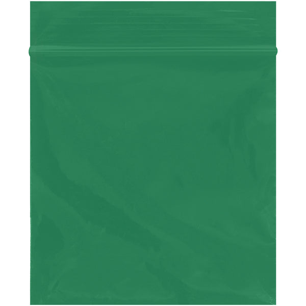 3 x 3" - 2 Mil Green Reclosable Poly Bags (PB3540G) Case Of 1000
