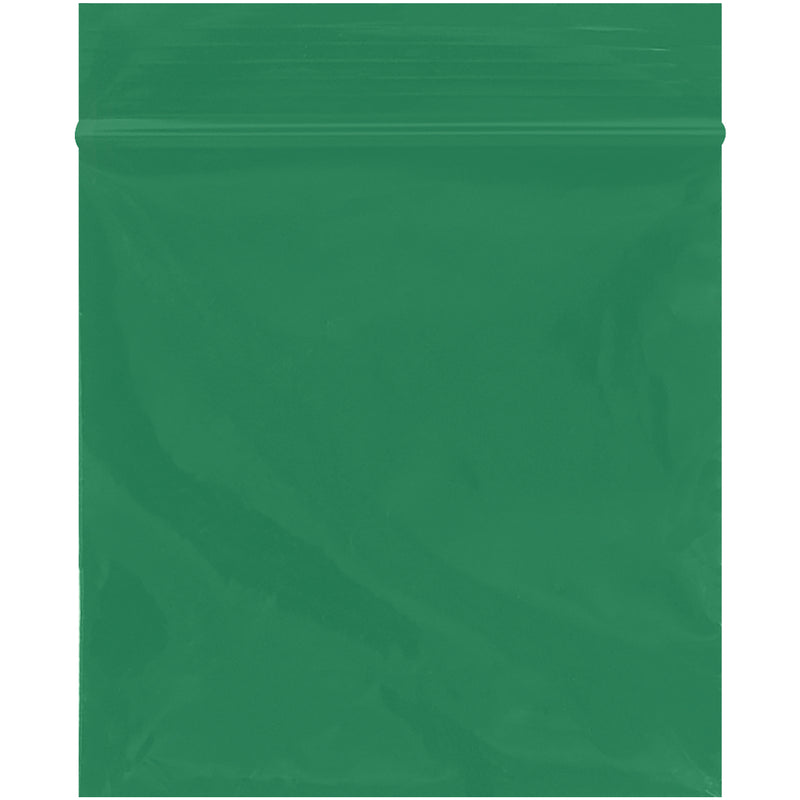 3 x 3" - 2 Mil Green Reclosable Poly Bags (PB3540G) Case Of 1000