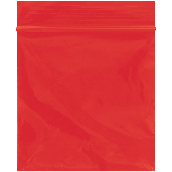 3 x 3" - 2 Mil Red Reclosable Poly Bags (PB3540R) Case Of 1000