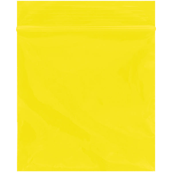 3 x 3" - 2 Mil Yellow Reclosable Poly Bags (PB3540Y) Case Of 1000
