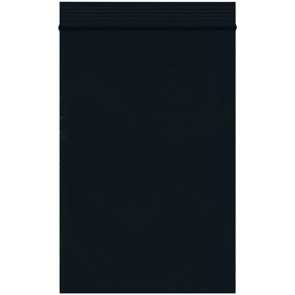 4 x 6" - 2 Mil Black Reclosable Poly Bags, Case Of 1000 Case Of 1000