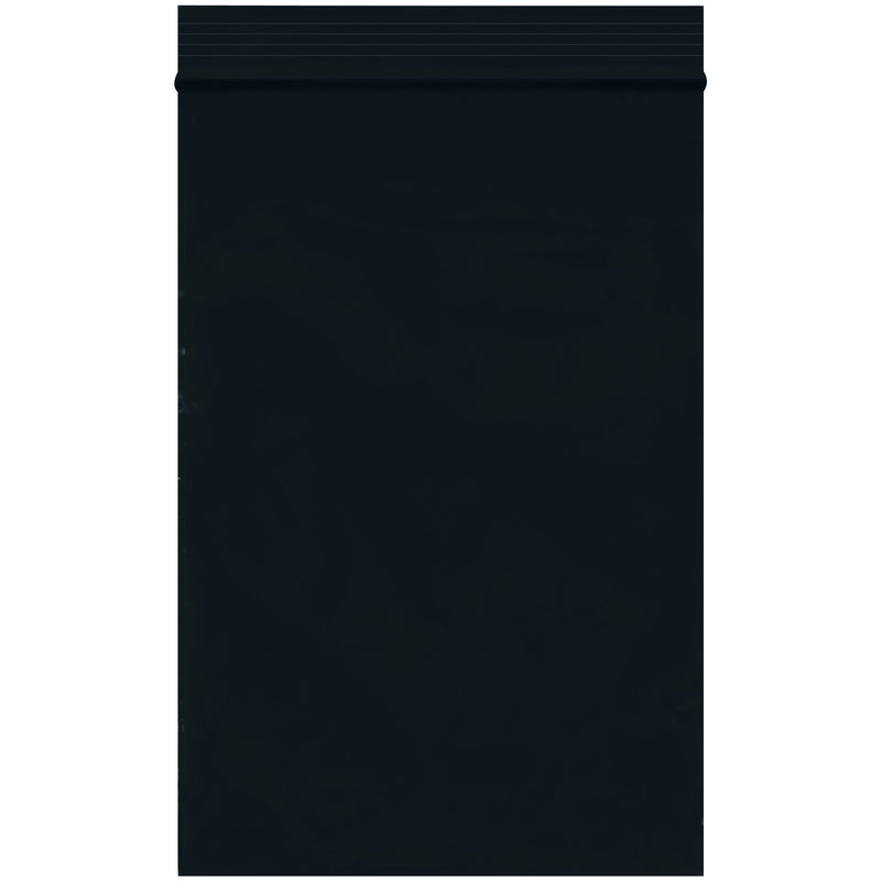 4 x 6" - 2 Mil Black Reclosable Poly Bags, Case Of 1000 Case Of 1000