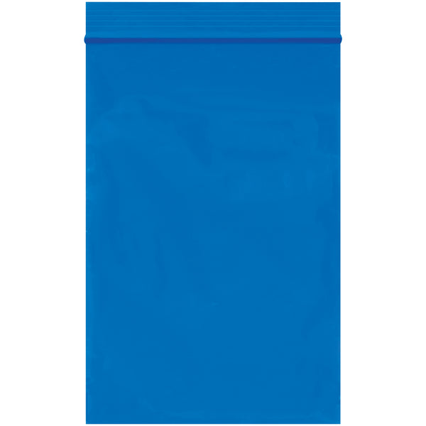 4 x 6" - 2 Mil Blue Reclosable Poly Bags, Case Of 1000 Case Of 1000