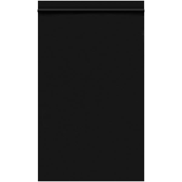 5 x 8" - 2 Mil Black Reclosable Poly Bags, Case Of 1000 Case Of 1000