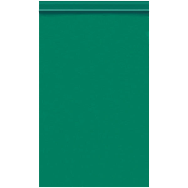 5 x 8" - 2 Mil Green Reclosable Poly Bags, Case Of 1000 Case Of 1000