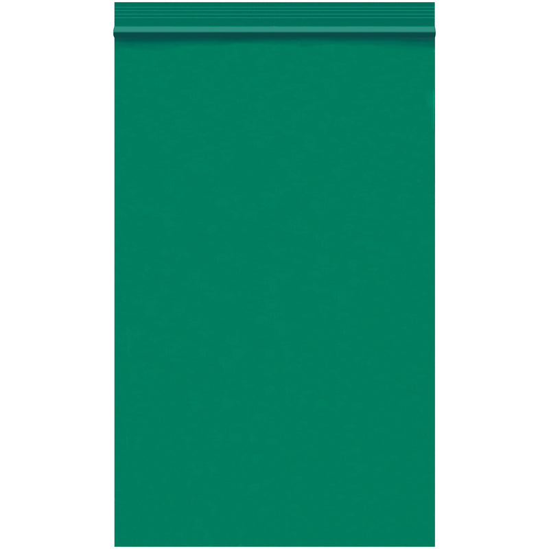 5 x 8" - 2 Mil Green Reclosable Poly Bags, Case Of 1000 Case Of 1000