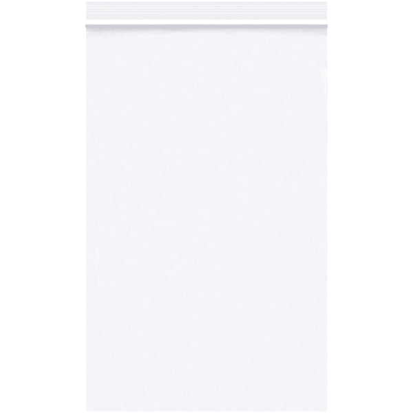 5 x 8" - 2 Mil White Reclosable Poly Bags, Case Of 1000 Case Of 1000