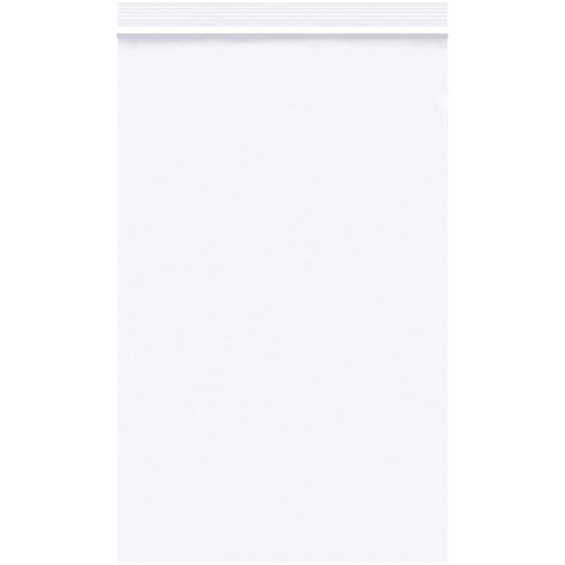 5 x 8" - 2 Mil White Reclosable Poly Bags, Case Of 1000 Case Of 1000