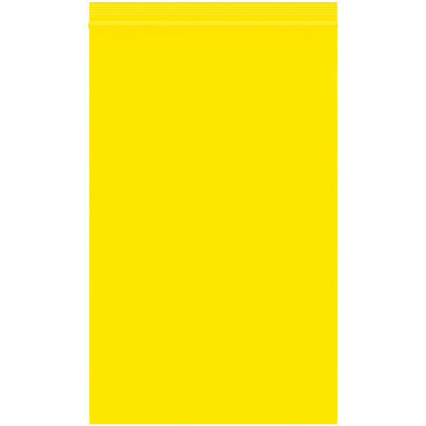 5 x 8" - 2 Mil Yellow Reclosable Poly Bags, Case Of 1000 Case Of 1000