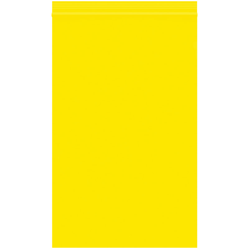 5 x 8" - 2 Mil Yellow Reclosable Poly Bags, Case Of 1000 Case Of 1000