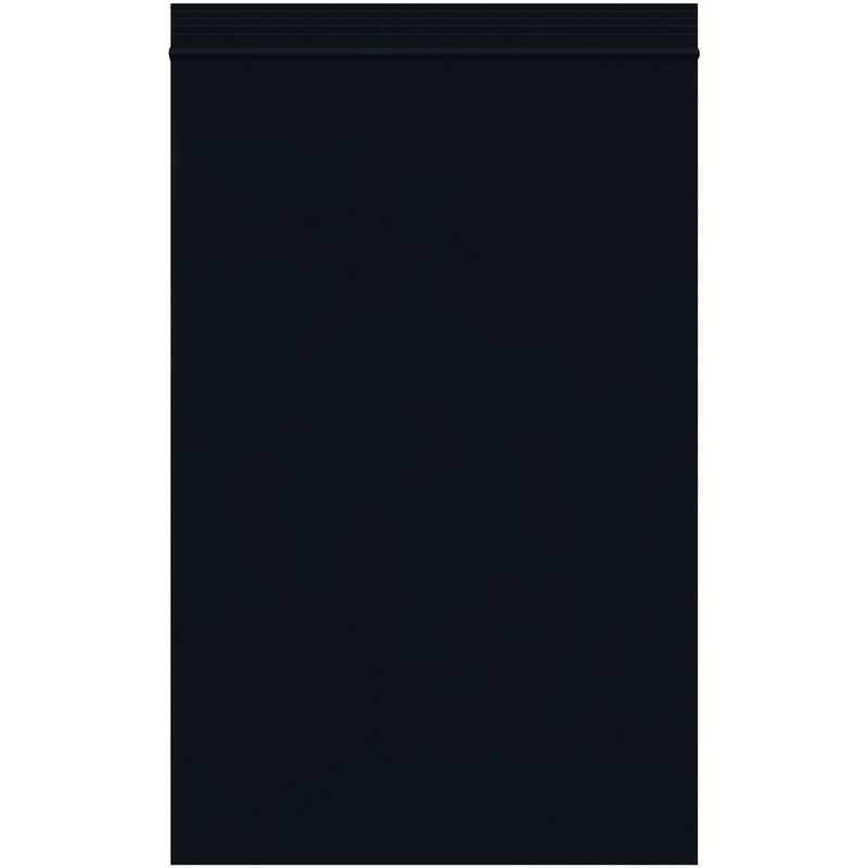 6 x 9" - 2 Mil Black Reclosable Poly Bags, Case Of 1000 Case Of 1000