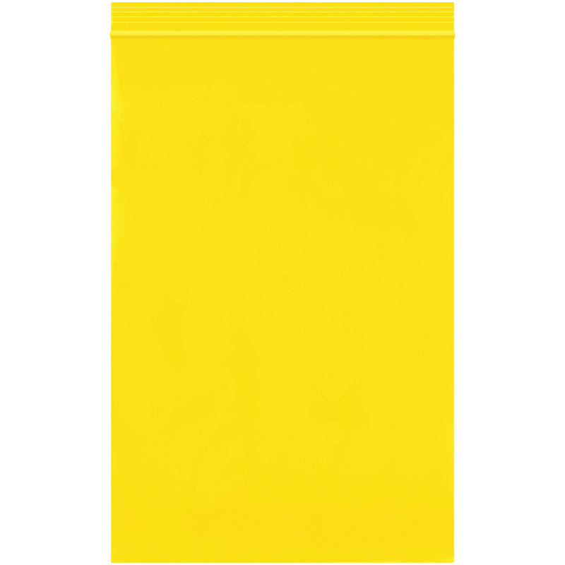 6 x 9" - 2 Mil Yellow Reclosable Poly Bags, Case Of 1000 Case Of 1000