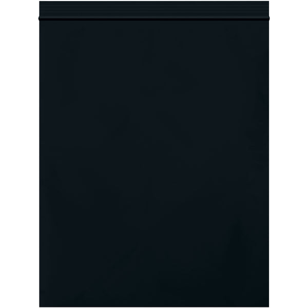 8 x 10" - 2 Mil Black Reclosable Poly Bags, Case Of 1000 Case Of 1000