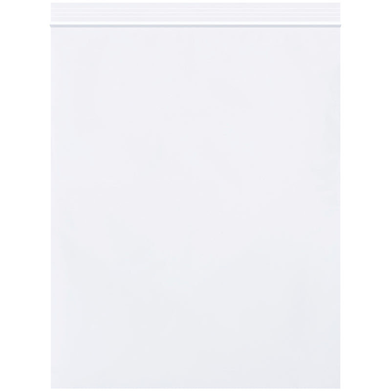 8 x 10" - 2 Mil White Reclosable Poly Bags, Case Of 1000 Case Of 1000