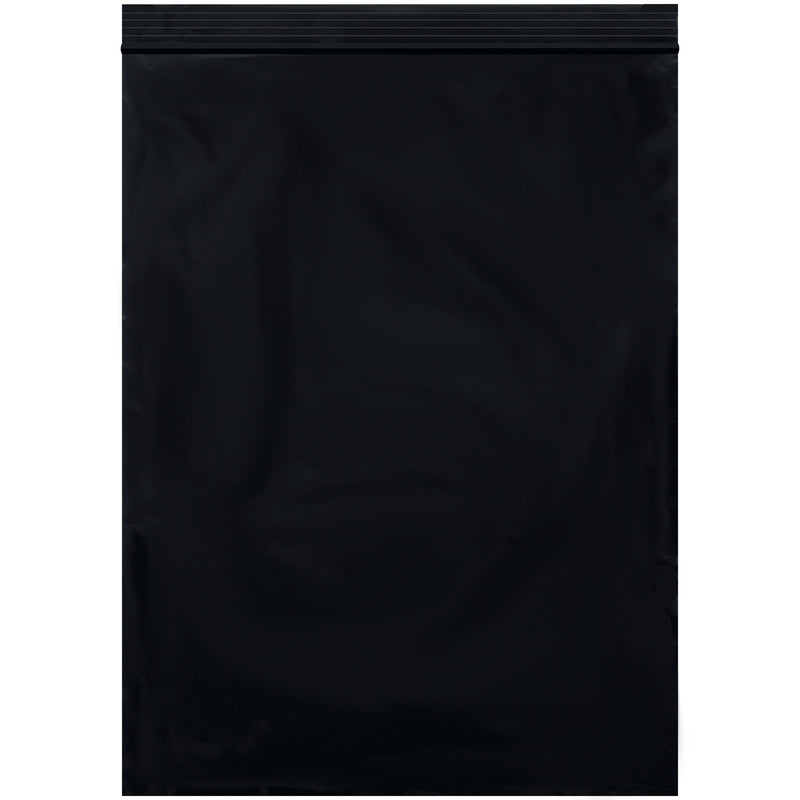 9 x 12" - 2 Mil Black Reclosable Poly Bags, Case Of 1000 Case Of 1000