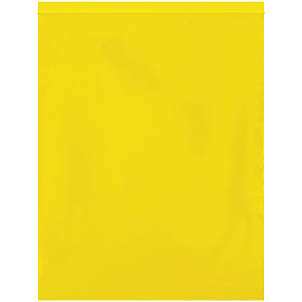 12 x 15" - 2 Mil Yellow Reclosable Poly Bags (PB3670Y) Case Of 1000
