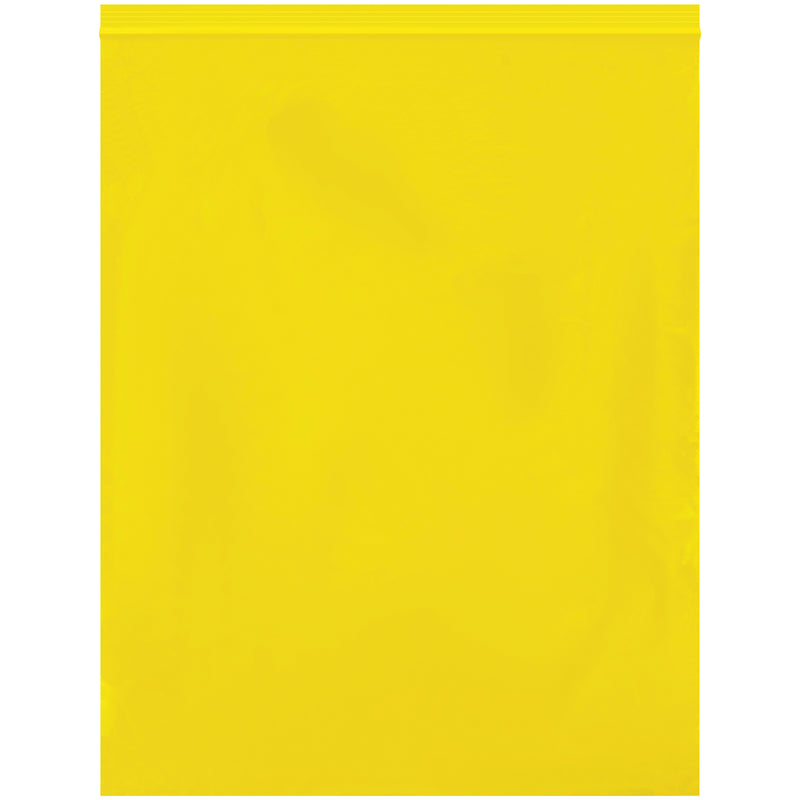12 x 15" - 2 Mil Yellow Reclosable Poly Bags (PB3670Y) Case Of 1000