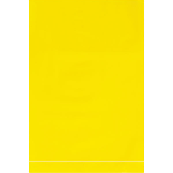 4 x 6" - 2 Mil Yellow Flat Poly Bags, Case Of 1000 Case Of 1000