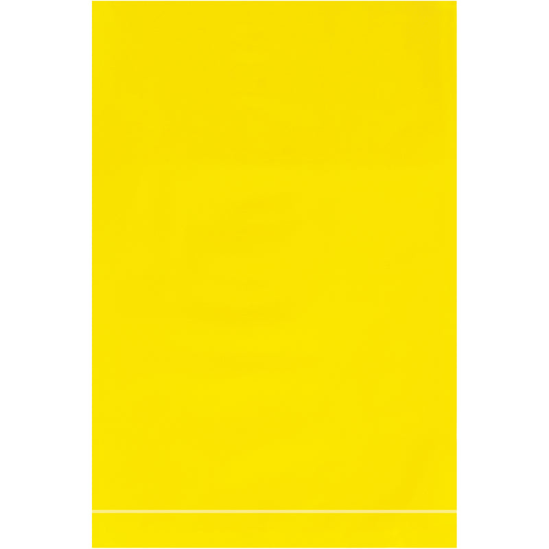 4 x 6" - 2 Mil Yellow Flat Poly Bags, Case Of 1000 Case Of 1000