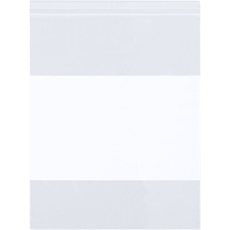 20 x 24" - 4 Mil White Block Reclosable Poly Bags (PB4016) Case Of 250
