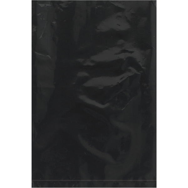 6 x 9" - 2 Mil Black Flat Poly Bags, Case Of 1000 Case Of 1000