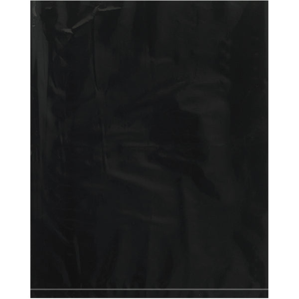 8 x 10" - 2 Mil Black Flat Poly Bags, Case Of 1000 Case Of 1000