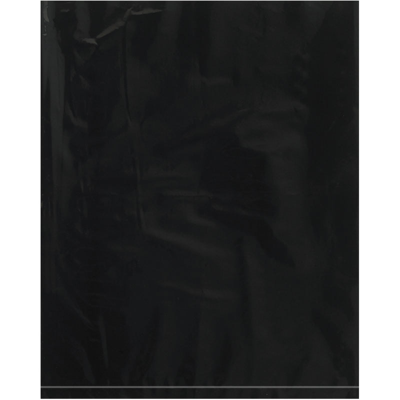 8 x 10" - 2 Mil Black Flat Poly Bags, Case Of 1000 Case Of 1000